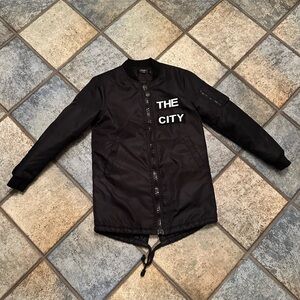 Black City Names Men's Bomber Jacket